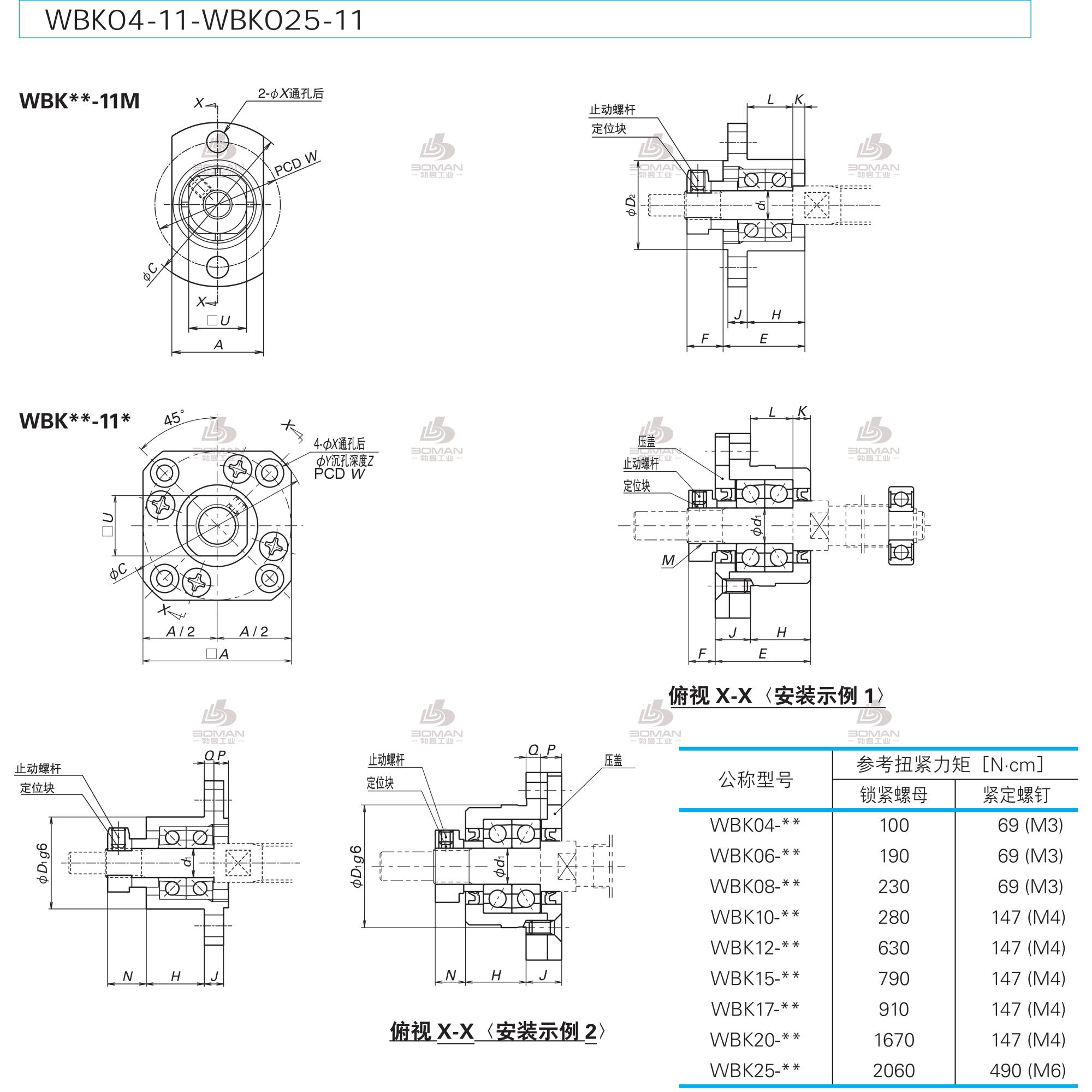 WBK15-11C-NSK丝杠支撑单元