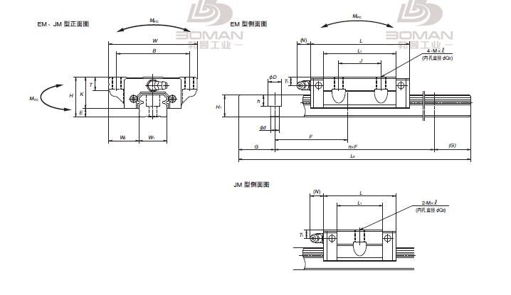 NSK NS200700EMD3-KCZ(G=20)-NS-EM系列直线导轨