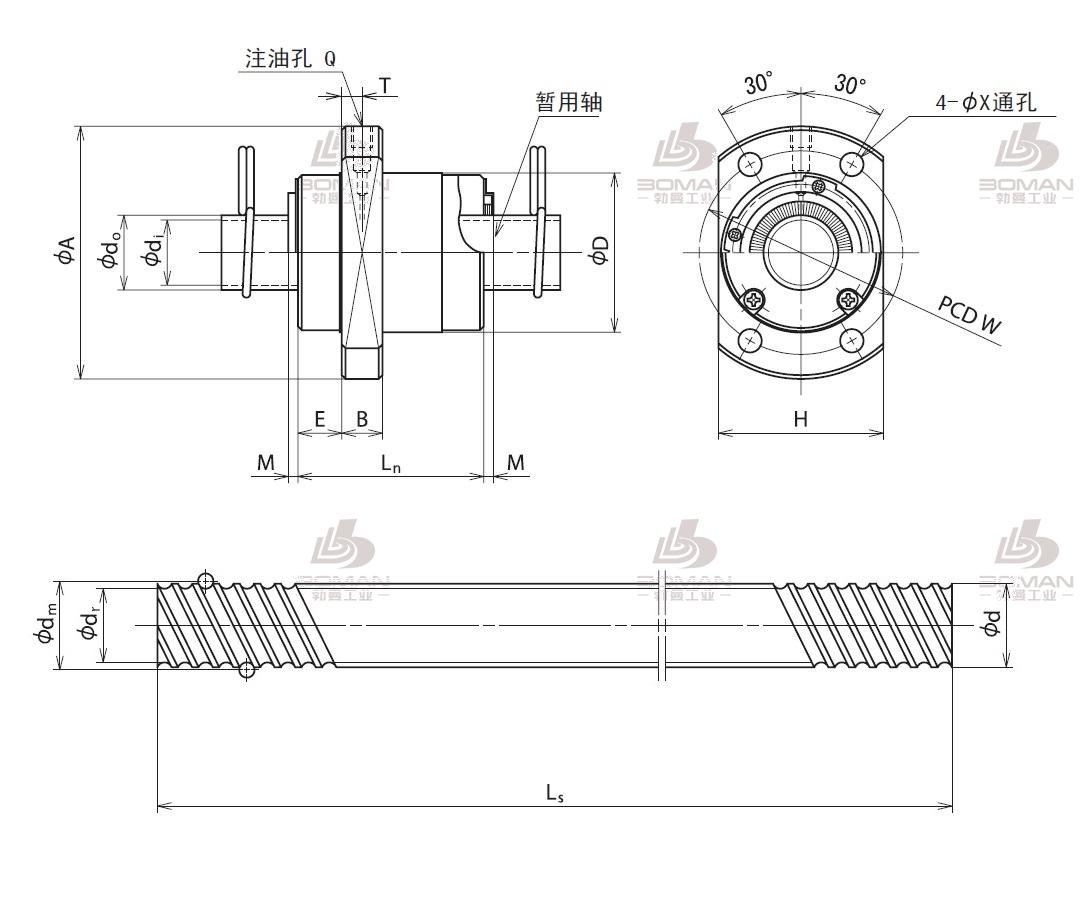 RNFCL2525A3-RNFCL滚珠丝杠现货