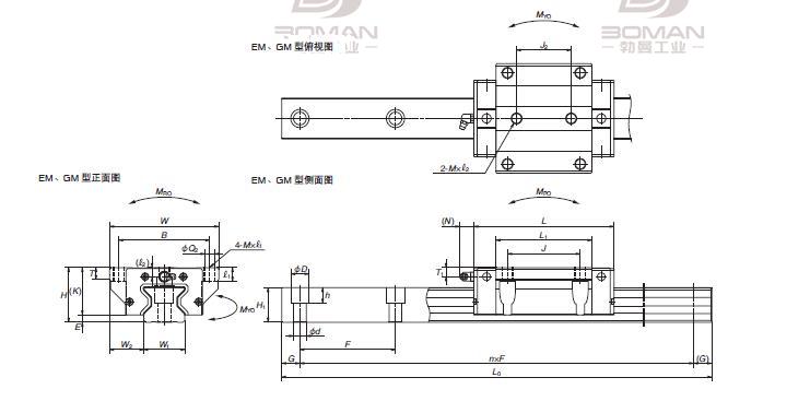 RA451310EMC3B01P53-NSK RA-EM直线导轨