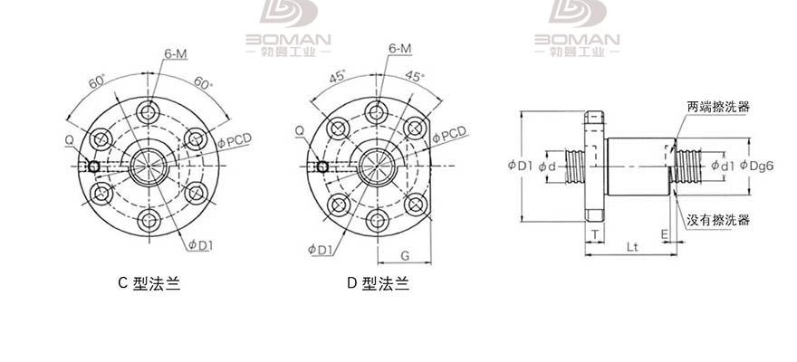 KURODA GD4010KT-CDPR 黑田精工丝杆底座