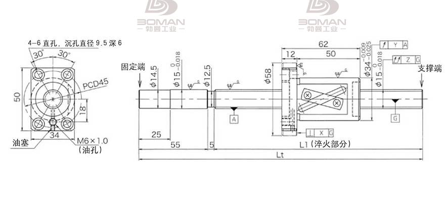 KURODA GG1520AS-BALR-0600A 黑田微型丝杆