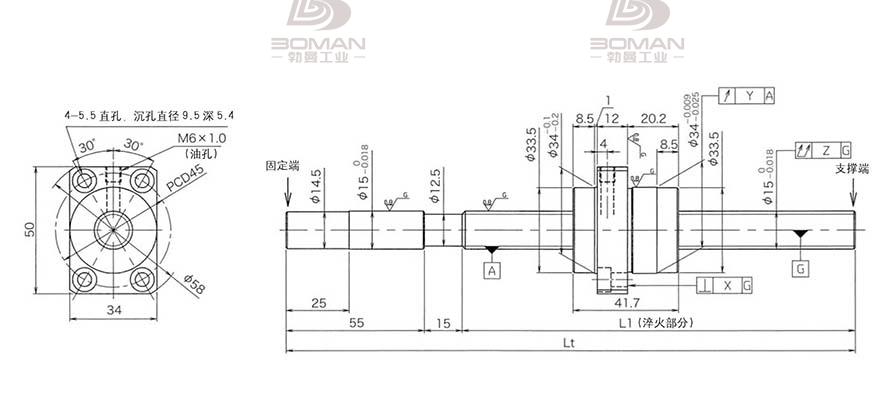 KURODA HG1540QS-BEZR-0600A 黑田丝杆THK