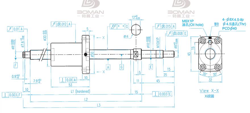 TBI XSVR01210B1DGC5-230-P1 tbi滚珠丝杆结构