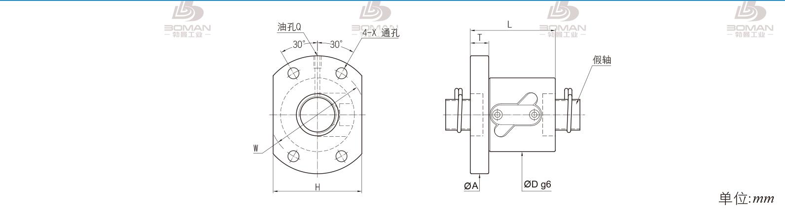 PMI FSWW1405B-2.5P PMI2816滚珠丝杆