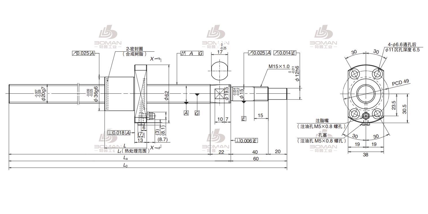 NSK FSS2010N1D0600-FSS滚珠丝杠