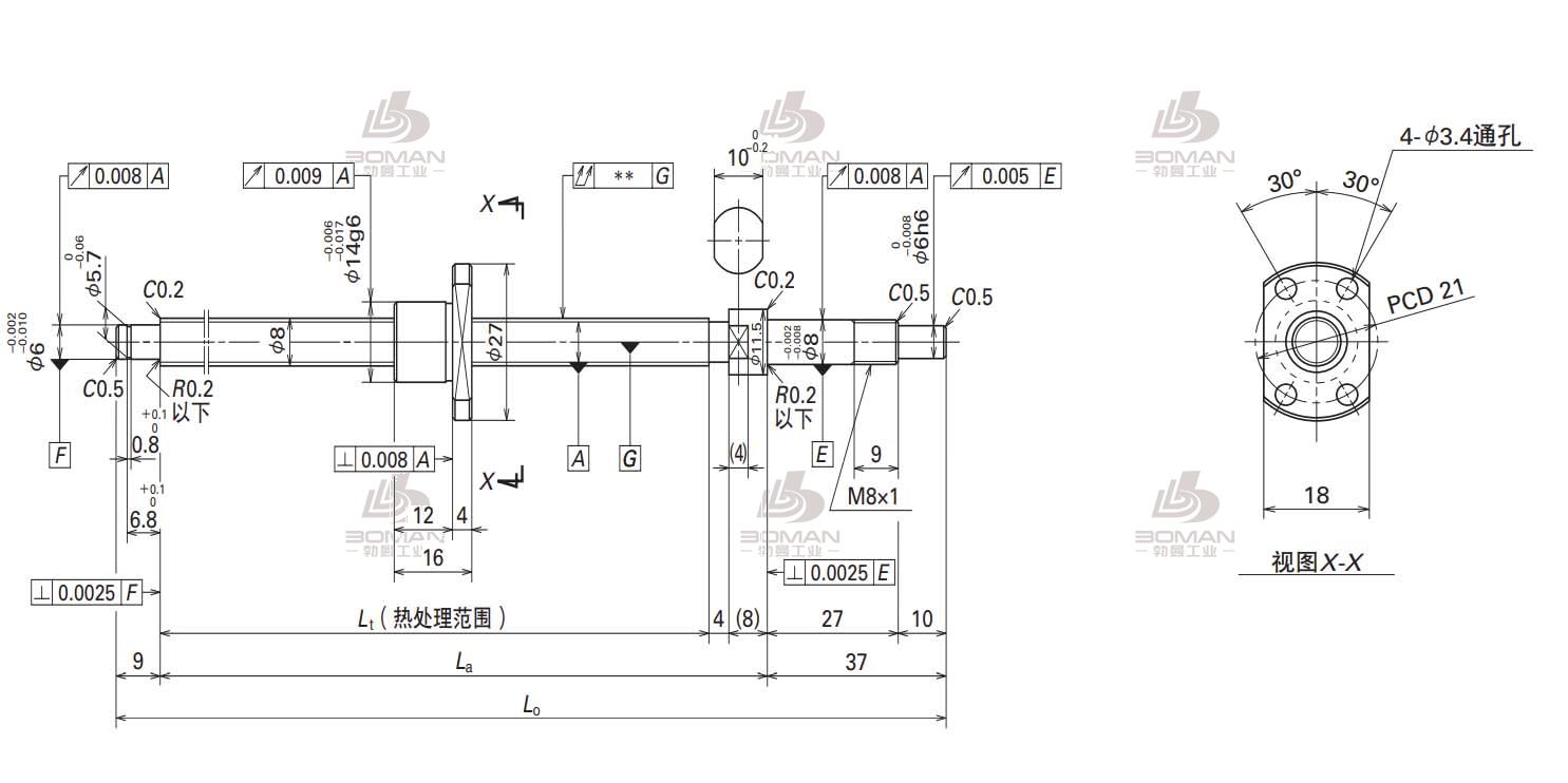 NSK W0801MA-3PY-C3Z1-SA标准滚珠丝杠