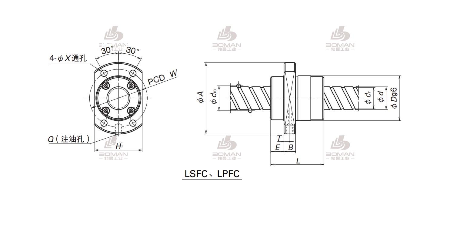 NSK LPFC2525-6-NSK LSFC滚珠丝杠